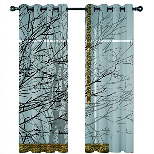 SVTUSR Verdunkelungsvorhang Kinderzimmer Junge Mädchen Blickdichter Ösenvorhang 3D Abstrakter Grauer Druck Muster Ösenschal 2Er Set 280X260Cm Vorhänge Schlafzimmer Thermo Gardinen Fensterdekoration von SVTUSR