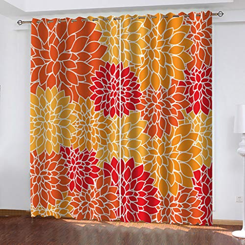 SVTUSR Vorhang Blickdicht 3D Abstraktes Rotes Muster Muster Ösenschal 2Er Set 234X230Cm Fenster Gardinen Mit Ösen Verdunkelungsvorhang Wohnzimmer Kinderzimmer Thermovorhang Schallschutz Vorhänge von SVTUSR
