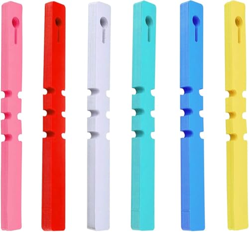 Stecketiketten,Garten Pflanzenetiketten,Plastik Pflanzenstecker Schlaufenetiketten Pflanzschilder,Stecketiketten gartenschilder Wiederverwendbar für draussen Garten 6 Farben(300 Stück). von SVUPUE