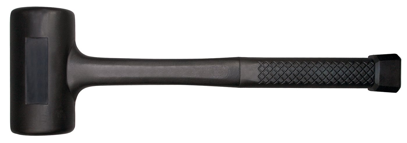 SW-STAHL Gummihammer 51112L Schonhammer 1.200 g mit 60mm Kopfdurchmesser, rückschlagfrei von SW-STAHL