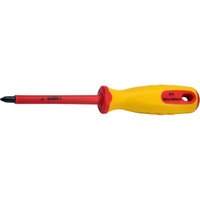 SW-Stahl 33100L-PH2 Schraubendreher VDE I Kreuzschlitzschraubendreher PH2 x 100 mm I Elektriker Werkzeug I Elektro Schraubendreher von SW-STAHL