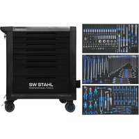 SW-Stahl Z3209 Profi Werkstattwagen TT802 schwarz I 8 Schubladen I 3 Schubladen gefüllt I 304 teilig I Werkstatt Rollwagen mit Werkzeug bestückt I SW-Stahl Z3209 Profi Werkstattwagen TT802 schwarz I 8 Schubladen I 3 Schubladen gefüllt I 304 teilig I Werkstatt Rollwagen mit Werkzeug bestückt I von SW-STAHL