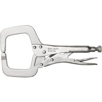 SW-Stahl 41515L Schweißer-Gripzange 270 mm I C-Gripzange mit 80 mm Öffnungsweite I Schweiß Feststellzange matt verchromt I Zange geschmiedet von SW-STAHL