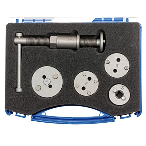SW-Stahl 01432L Bremskolbenrückdrehwerkzeug I Bremskolben Rücksteller Kfz I Rückdrehwerkzeug Set I Rücksteller Universal I Rücksteller Links Rechts Adapter von SW-Stahl