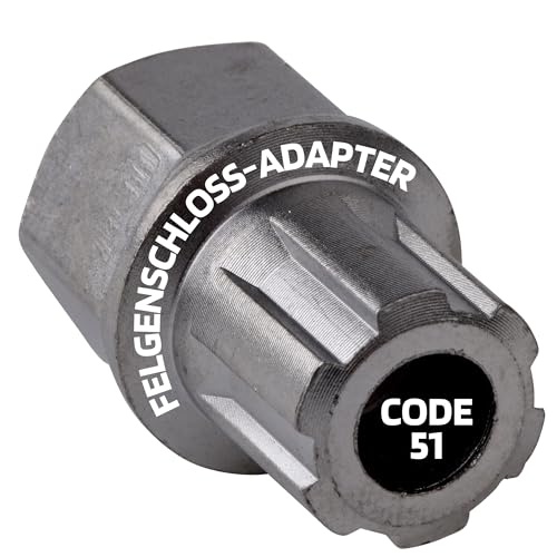 SW-Stahl 02382L-1 Felgenschloss Adapter 51 I geeignet für VW I Felgenschlösser lösen I Radsicherung Felgenschloss Demontage Werkzeug I Felgenschloss Ausdreher I Felgensicherung Schlüssel SW-Stahl 02382L-1 Felgenschloss Adapter 51 I geeignet für VW I Felgenschlösser lösen I Radsicherung Felgenschloss Demontage Werkzeug I Felgenschloss Ausdreher I Felgensicherung Schlüssel von SW-Stahl