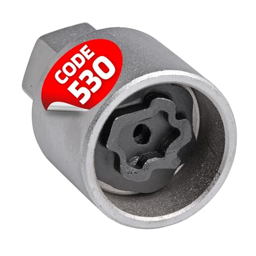 SW-Stahl 02383L-10 Felgenschloss Adapter 530 I geeignet für VW I Felgenschlösser lösen I Radsicherung Felgenschloss Demontage Werkzeug I Felgenschloss Ausdreher I Felgensicherung Schlüssel von SW-Stahl