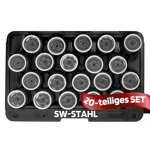 SW-Stahl 02383L Felgenschloss Demontagesatz VW, 20-teilig von SW-Stahl