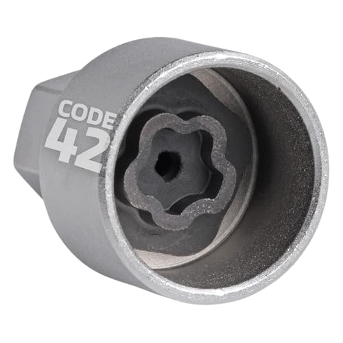 SW-Stahl 02384L-2 Felgenschloss Adapter 42 I geeignet für BMW I Felgenschlösser lösen I Radsicherung Felgenschloss Demontage Werkzeug I Felgenschloss Ausdreher I Felgensicherung Schlüssel von SW-Stahl