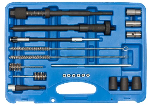 SW-Stahl 03689L Injektorsitz & -schacht Reinigungssatz, 21-teilig, für Bosch und Delphi Injektoren von SW-Stahl