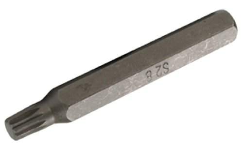 SW-Stahl 05221L Schraubendrehbit, 3/8, Innenvielzahn, M6, lang I Innenvielzahn Bit Cr-V I Spline Bit I Montagearbeiten mit Innenvielzahn-Schrauben von SW-Stahl