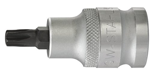 SW-Stahl 05244L Schraubendrehereinsatz, 1/2 I T-Profil I T40 x 53mm I Schraubendreher-Einsatz für Torx I Sechskant Einsatz von SW-Stahl