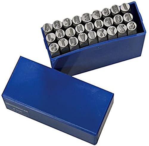 SW-Stahl 08802L Schlagbuchstaben, 5 mm I Prägewerkzeug Härtegrad I Buchstaben Stempel Metall Präzision I Handstempel Alphabet 27-teilig I Gravur Stempel Legierung von SW-Stahl