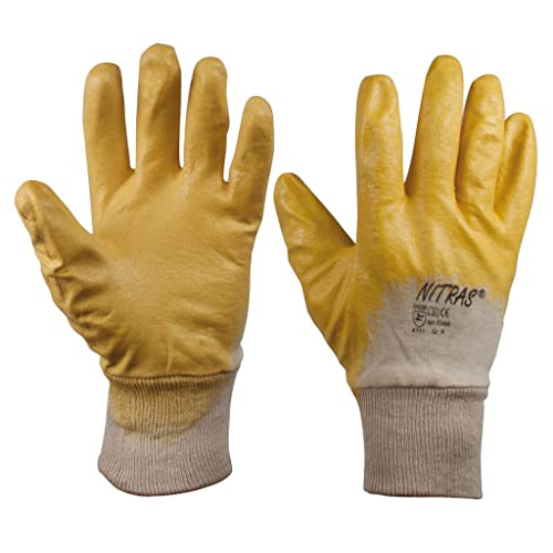 SW-Stahl 11501L Nitrilhandschuhe Größe 9 I 1 Paar Nitrilhandschuhe L I EN 388 Nitrilhandschuhe Gelb I Nitril Handschuhe Arbeitshandschuhe Baumwolle I Werkstatt Handschuhe Kfz I Handschuhe Einweg SW-Stahl 11501L Nitrilhandschuhe Größe 9 I 1 Paar Nitrilhandschuhe L I EN 388 Nitrilhandschuhe Gelb I Nitril Handschuhe Arbeitshandschuhe Baumwolle I Werkstatt Handschuhe Kfz I Handschuhe Einweg von SW-Stahl