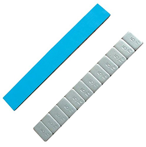 SW-Stahl 41441L Klebegewichte 5g I 50 Riegel I selbstklebend I Reifen Wuchtgewichte I Klebe Auswuchtgewichte I für Alufelgen I Felgengewicht I weiss von SW-Stahl