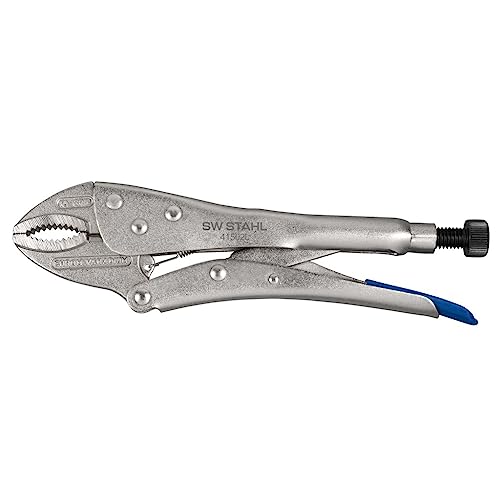 SW-Stahl 41502SB Gripzange 250 mm I verstellbare Zange mit Drahtabschneider I Maul-Feststellzange geschmiedete Backen I Spannweite bis 32 mm I Zange für Muttern I Blister Verpackung von SW-Stahl