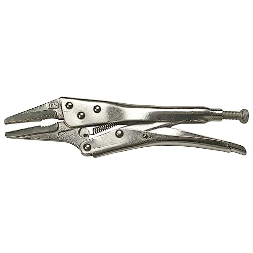SW-Stahl 41520L Langbeck-Gripzange 170 mm I extra schlankes Maul I Gripzange mit geraden Backen I Langbeck-Feststellzange matt verchromt von SW-Stahl