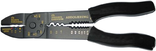 SW-Stahl 42504SB Kabelschuhklemmzange fu?r isolierte und unisolierte Verbinder 1,5/2,5/6 mm I Abisolierzange 0,75-6 mm I Schraubenabschneider M2,6-M5 I in Blister Verpackung von SW-Stahl