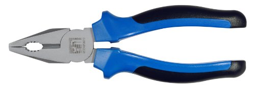 SW-Stahl 40450L Kombizange, 180 mm I VDE Zange I Isolierte Kombizange Cr-V Stahl I Universalzange 2-Komponenten-Griff I Werkzeugzange für Elektriker I Zange mit Schneidfunktion von SW-Stahl