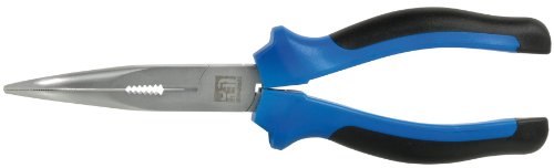 SW-Stahl 40755L Spitzzange, 200 mm, gebogen I Radiozange CrV-Stahl I Telefonzange 2K-Griff I Spitzzange Set gebogen 45° Winkel I Spitzzange für Elektronik Feinmechanik von SW-Stahl