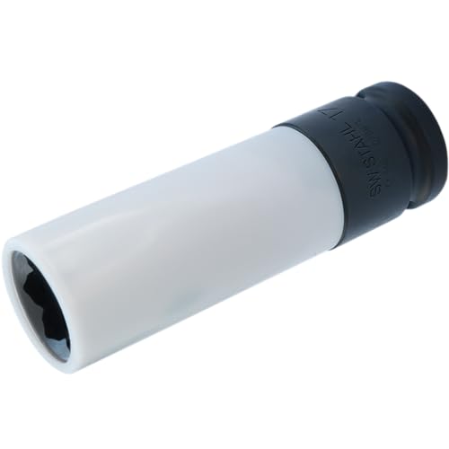 SW-Stahl 07887L Radmutterneinsatz, 1/2, 17 mm, tief I Steckschlüsseleinsatz 1/2 Zoll I Radmuttern Werkzeug, 17 mm, sternförmig I Speziell für Mercedes-Benz I Schlagfest von SW-Stahl
