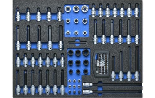 SW-Stahl Z3010-4 Werkstattwagensortiment Schraubeinsätze, 102-teilig von SW-Stahl