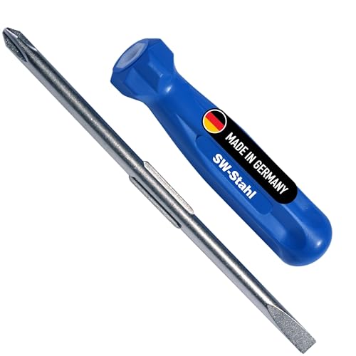 SW-Stahl 31100L Umsteck-Schraubendreher Schlitz und Kreuz, lang I Schraubendreher Set I Schraubenzieher I Feinmechaniker Schraubendreher Set I screwdriver I Werkzeug-Sets I flexibel verwendbar von SW-Stahl