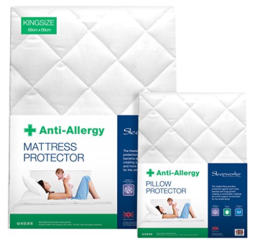 SW Living sleepworks gesteppt Einzelbett-Matratzenschutz, antiallergen, weiß von SW