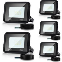 Swanew - 10W 5x led Fluter led Strahler Wasserdicht Flutlicht Außenstrahler Outdoor-Sicherheitsleuchte für Garten Garage Warmweiß Swanew - 10W 5x led Fluter led Strahler Wasserdicht Flutlicht Außenstrahler Outdoor-Sicherheitsleuchte für Garten Garage Warmweiß von SWANEW