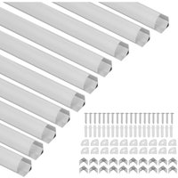 10x1m led Alu Profil Aluminium Profil Schiene led Leiste led Kanal für led Strip Profil Modelle V-form - Swanew 10x1m led Alu Profil Aluminium Profil Schiene led Leiste led Kanal für led Strip Profil Modelle V-form - Swanew von SWANEW