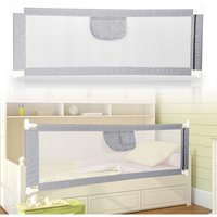 Swanew - 180cm Bettgitter Kinder Bettschutzgitter Höhenverstellbar Kinderbettgitter Für Familienbett Und Kinderbett Rausfallschutz Für Bett von SWANEW