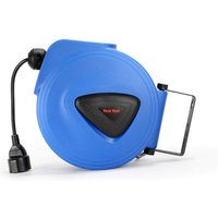 Automatik Kabeltrommel 20m mit Verlängerungskabel und 180° Drehbar Überlastschutz Automatischer Elektrokabel Kabelaufroller für Wandmontage a - Swanew von SWANEW