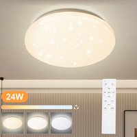 24W led Deckenleuchte mit Sternenhimmel-Effekt und Dimmbarkeit für eine Design-Leuchte - Kaltweiß und Warmweiß - Swanew von SWANEW