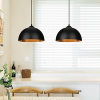 Swanew - 2x led Pendelleuchte Industrie Hängelampe Decken-Lampe Retro Beleuchtung von SWANEW