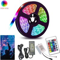 3M led Streifen set , rgb led Stripe 5050 smd, led Strip 30 LEDs, led not wasserdicht(IP20), mit 24 Tasten Fernbedienung - Swanew von SWANEW