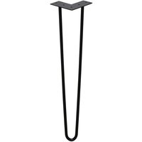 Swanew - 4x Hairpin Legs Möbelfüße Tischläufer schwarz Hairpin Legs 2 Bügel, für Esstisch 40cm von SWANEW