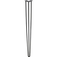 Swanew - 4x Hairpin Legs Möbelfüße Tischläufer schwarz Hairpin Legs 3 Bügel, für Esstisch 72cm von SWANEW