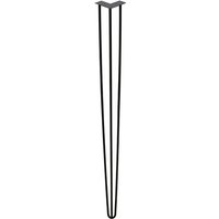 Swanew - 4x Hairpin Legs Möbelfüße Tischläufer schwarz Hairpin Legs 3 Bügel, für Esstisch 72cm von SWANEW