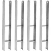 Swanew - 4x Pfostenanker H-Pfostenträger H-Anker Materialstärke 4.75 mm 81MM Swanew - 4x Pfostenanker H-Pfostenträger H-Anker Materialstärke 4.75 mm 81MM von SWANEW