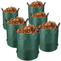 6X Gartensack Rasen Behälter Laubsack XXL Sack für Grünschnitt 272L Abfallbehälter von SWANEW