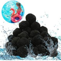 700g Filter Balls Filterbälle für Pool, Schwimmbad, Filterpumpe- Schwarz für sandfilter alternativ 25 kg - Swanew von SWANEW
