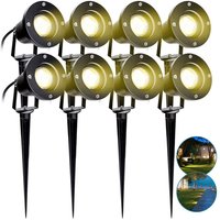 8X Gartenstrahler 4W led Gartenleuchte mit Erdspieß Rasen Licht Warmweiß Wasserdicht IP65 für Außenbereich Garten Teich Landschaft 8X Gartenstrahler 4W led Gartenleuchte mit Erdspieß Rasen Licht Warmweiß Wasserdicht IP65 für Außenbereich Garten Teich Landschaft von SWANEW