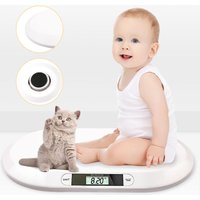 Swanew Babywaage Säuglingswaage multfunktionale Digital Kinderwaage Tragkraft, Stillwaage Tierwagge LED-Anzeige gebogene Oberfläche, Tara-und von WOLKETON