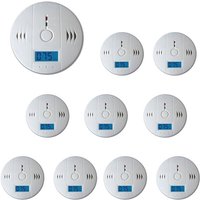 Co Melder Alarm 10x Kohlenmonoxid Gasmelder Rauchmelder Gaswarner lcd Anzeige Kohlenmonoxidmelder Brandschutz co Sensor - Swanew von SWANEW
