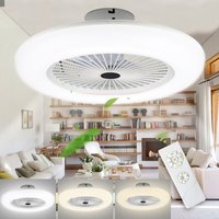 Deckenventilator 80w led mit Fernbedienung Licht Deckenlampe Fernbedienung Timer Dimmbar Smart-LED-Deckenleuchte - Swanew von SWANEW