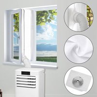 Fensterabdichtung 400cm Mobile Klimageräte window seal Reißverschluss zum Anbringen an Balkontüren Fenster - Swanew von SWANEW