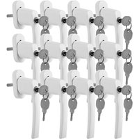 Fenstergriff Fenstergriffe Alu Set Sicherheitsfenstergriff abschließbar Griff 12X weiß Fenstergriff Fenstergriffe Alu Set Sicherheitsfenstergriff abschließbar Griff 12X weiß von SWANEW