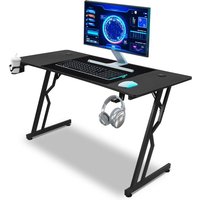 Swanew - Gaming Tisch 140x60cm Gamingtisch Schwarz Schreibtisch Kohlefaserplatte Gamer Computertisch Ergonomischer pc Tisch Swanew - Gaming Tisch 140x60cm Gamingtisch Schwarz Schreibtisch Kohlefaserplatte Gamer Computertisch Ergonomischer pc Tisch von SWANEW