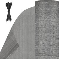 Swanew Garten-Sichtschutz Zaunblende hdpe 1.2x10m Grau von WOLKETON