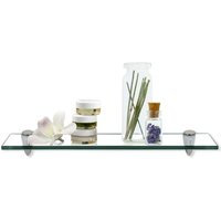 Swanew - Glasablage Glasregal ideal für Bad, Dusche und zur modernen Dekoration mit Halterung aus Edelstahl 8 mm 50x10 cm Klarglas Swanew - Glasablage Glasregal ideal für Bad, Dusche und zur modernen Dekoration mit Halterung aus Edelstahl 8 mm 50x10 cm Klarglas von SWANEW