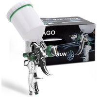 Hvlp Lackierpistole 3 Düsen(1.4/1,7/2.0mm) 600ml Profi Spritzpistole Sprühpistole 0.35Mpa 100 ml/min Die schwerkraftkanone - Swanew von SWANEW